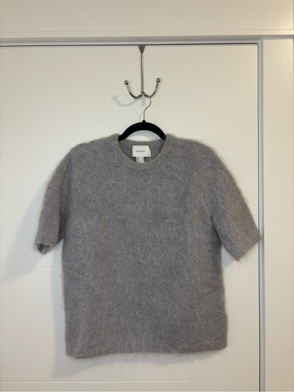 H&M Edition SHORT-SLEEVED MOHAIR-BLEND SWEATER